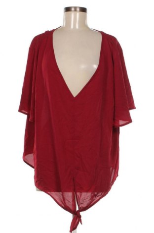 Γυναικεία μπλούζα SHEIN, Μέγεθος 4XL, Χρώμα Κόκκινο, Τιμή 4,70 €