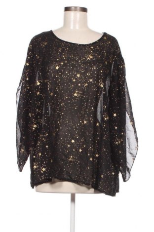 Дамска блуза SHEIN, Размер 3XL, Цвят Черен, Цена 18,05 лв.