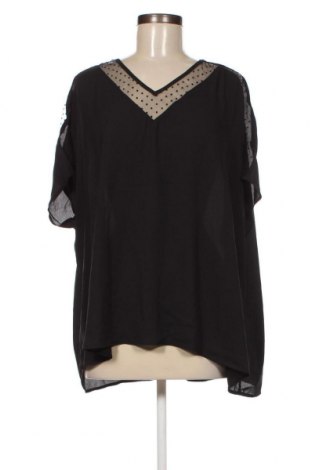 Дамска блуза SHEIN, Размер 3XL, Цвят Черен, Цена 18,05 лв.