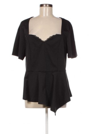 Дамска блуза SHEIN, Размер 3XL, Цвят Черен, Цена 11,59 лв.