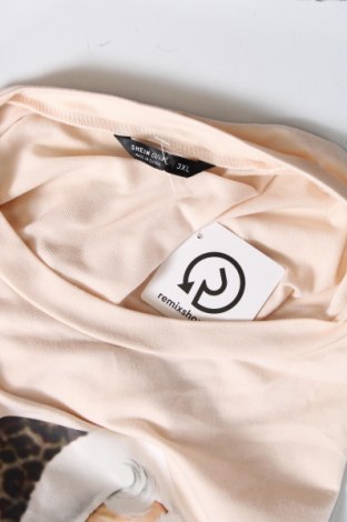 Γυναικεία μπλούζα SHEIN, Μέγεθος 3XL, Χρώμα  Μπέζ, Τιμή 4,94 €