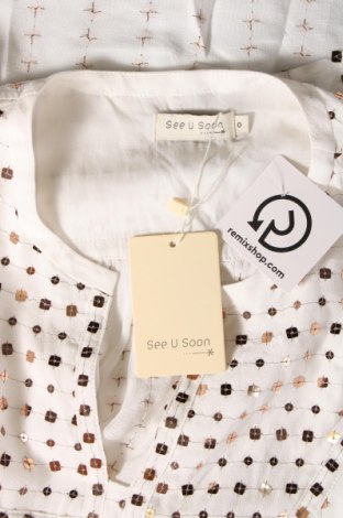 Damen Shirt See U Soon, Größe XS, Farbe Weiß, Preis € 5,94