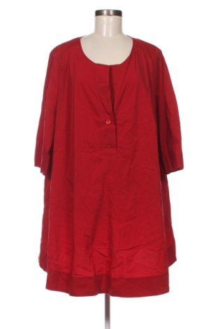 Дамска блуза Selection By Ulla Popken, Размер XXL, Цвят Червен, Цена 23,28 лв.