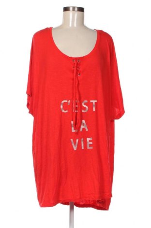 Damen Shirt Sheego, Größe 4XL, Farbe Rot, Preis 16,70 €