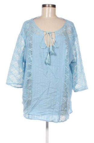 Γυναικεία μπλούζα Sheilay, Μέγεθος 4XL, Χρώμα Μπλέ, Τιμή 11,40 €