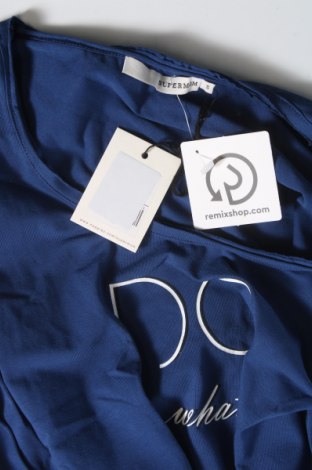 Damen Shirt Supermom, Größe S, Farbe Blau, Preis 4,47 €