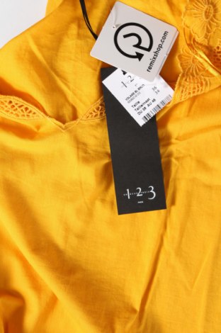 Дамска блуза Un Deux Trois, Размер XS, Цвят Жълт, Цена 30,60 лв.