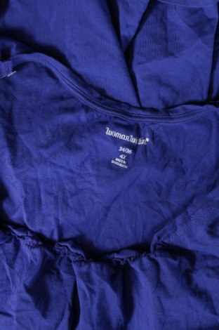 Γυναικεία μπλούζα Woman Within, Μέγεθος 4XL, Χρώμα Μπλέ, Τιμή 11,75 €