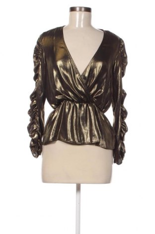 Дамска блуза Zara, Размер S, Цвят Златист, Цена 6,60 лв.