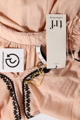 Дамска блуза Zara Trafaluc, Размер L, Цвят Розов, Цена 32,40 лв.