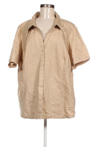 Γυναικείο πουκάμισο, Μέγεθος 3XL, Χρώμα  Μπέζ, Τιμή 8,35 €