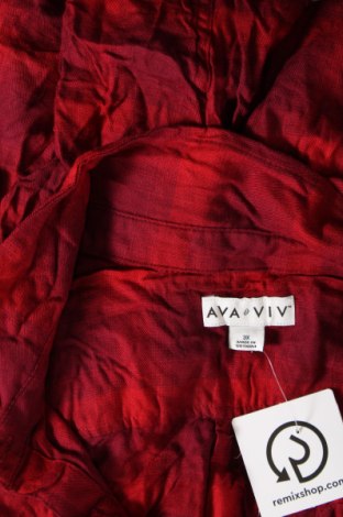 Damenbluse Ava & Viv, Größe 3XL, Farbe Rot, Preis € 17,40
