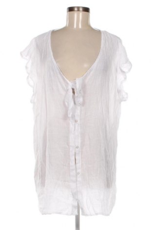 Γυναικείο πουκάμισο Avella, Μέγεθος 4XL, Χρώμα Λευκό, Τιμή 12,37 €