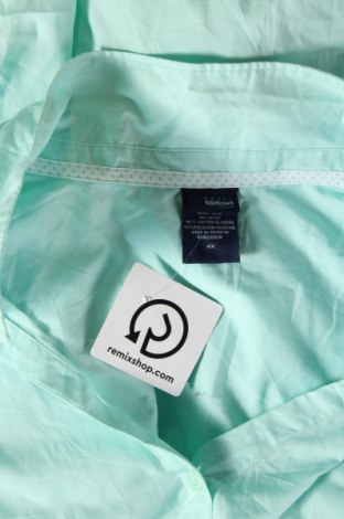 Dámska košeľa  Basic Editions, Veľkosť 4XL, Farba Zelená, Cena  5,10 €
