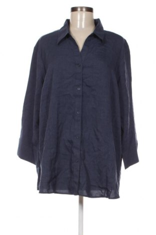 Γυναικείο πουκάμισο Benchmark, Μέγεθος 5XL, Χρώμα Μπλέ, Τιμή 12,18 €