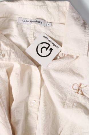 Γυναικείο πουκάμισο Calvin Klein Jeans, Μέγεθος M, Χρώμα Εκρού, Τιμή 28,21 €