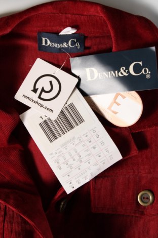 Γυναικείο πουκάμισο Denim&Co., Μέγεθος L, Χρώμα Κόκκινο, Τιμή 11,88 €