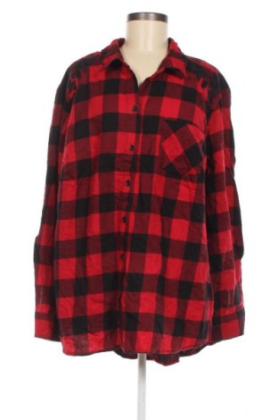 Γυναικείο πουκάμισο Faded Glory, Μέγεθος 3XL, Χρώμα Κόκκινο, Τιμή 11,29 €