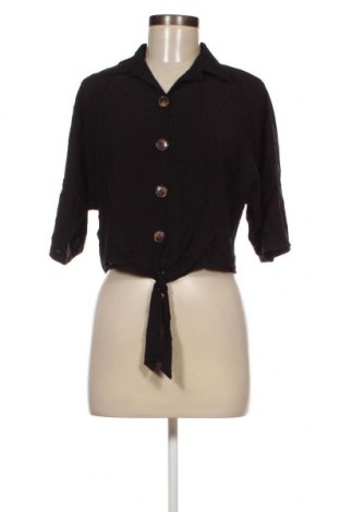Γυναικείο πουκάμισο Guts & Gusto, Μέγεθος S, Χρώμα Μαύρο, Τιμή 3,42 €