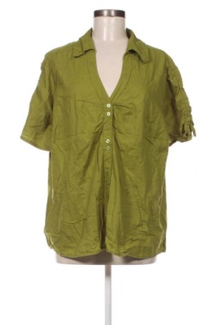 Γυναικείο πουκάμισο Ms Mode, Μέγεθος 3XL, Χρώμα Πράσινο, Τιμή 15,46 €