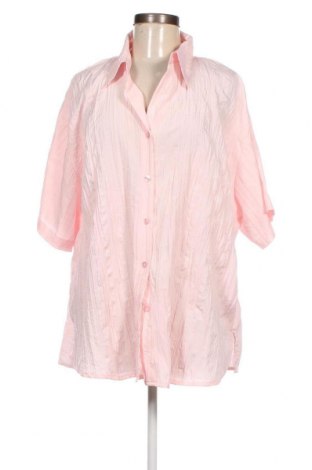 Γυναικείο πουκάμισο Okay, Μέγεθος 4XL, Χρώμα Ρόζ , Τιμή 11,29 €