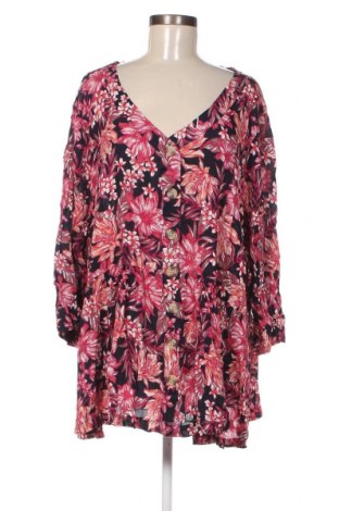 Γυναικείο πουκάμισο Rockmans, Μέγεθος XXL, Χρώμα Πολύχρωμο, Τιμή 24,05 €