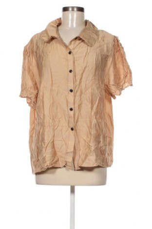 Дамска риза SHEIN, Размер 3XL, Цвят Кафяв, Цена 7,25 лв.