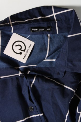 Dámska košeľa  SHEIN, Veľkosť 4XL, Farba Modrá, Cena  11,49 €