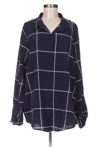 Γυναικείο πουκάμισο SHEIN, Μέγεθος 4XL, Χρώμα Μπλέ, Τιμή 14,69 €