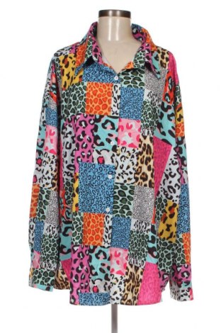 Дамска риза SHEIN, Размер 4XL, Цвят Многоцветен, Цена 22,00 лв.