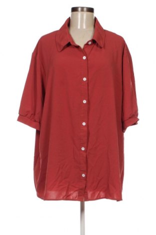 Γυναικείο πουκάμισο SHEIN, Μέγεθος 4XL, Χρώμα Κόκκινο, Τιμή 15,46 €