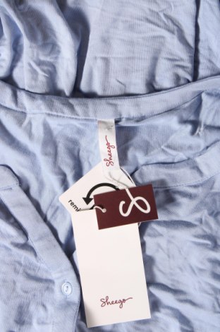 Γυναικείο πουκάμισο Sheego, Μέγεθος 4XL, Χρώμα Μπλέ, Τιμή 44,54 €