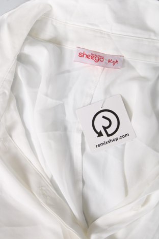 Γυναικείο πουκάμισο Sheego, Μέγεθος 5XL, Χρώμα Λευκό, Τιμή 14,85 €