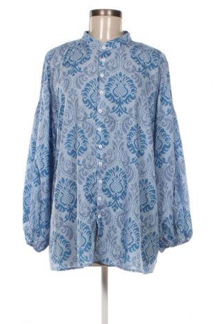 Γυναικείο πουκάμισο Sheilay, Μέγεθος 3XL, Χρώμα Μπλέ, Τιμή 15,00 €