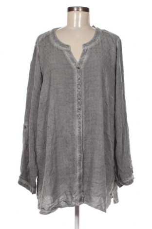 Γυναικείο πουκάμισο Sonja Blank, Μέγεθος 3XL, Χρώμα Γκρί, Τιμή 15,46 €