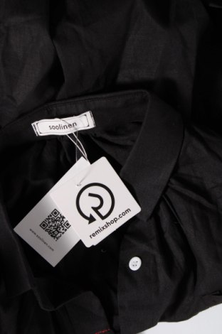 Γυναικείο πουκάμισο SooLinen, Μέγεθος XL, Χρώμα Μαύρο, Τιμή 13,76 €