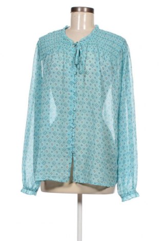 Γυναικείο πουκάμισο Time and tru, Μέγεθος XXL, Χρώμα Μπλέ, Τιμή 10,82 €