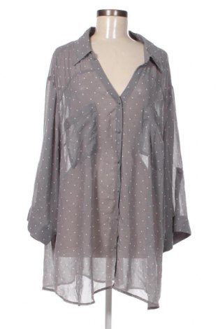 Γυναικείο πουκάμισο Torrid, Μέγεθος 3XL, Χρώμα Γκρί, Τιμή 15,00 €