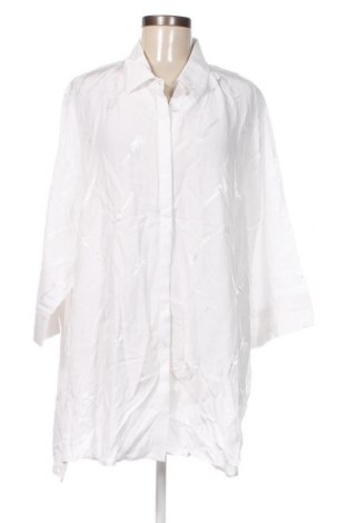 Γυναικείο πουκάμισο Ulla Popken, Μέγεθος 4XL, Χρώμα Λευκό, Τιμή 14,85 €
