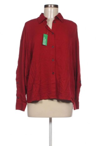 Γυναικείο πουκάμισο United Colors Of Benetton, Μέγεθος XS, Χρώμα Κόκκινο, Τιμή 9,28 €