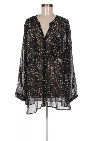 Γυναικείο πουκάμισο Via Appia, Μέγεθος 3XL, Χρώμα Μαύρο, Τιμή 14,40 €