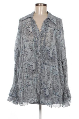 Γυναικείο πουκάμισο Yessica, Μέγεθος 3XL, Χρώμα Μπλέ, Τιμή 15,46 €