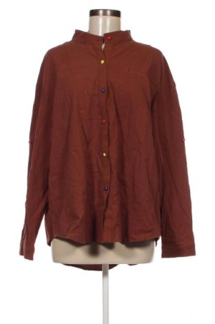 Γυναικείο πουκάμισο Zanzea, Μέγεθος 4XL, Χρώμα Καφέ, Τιμή 10,89 €
