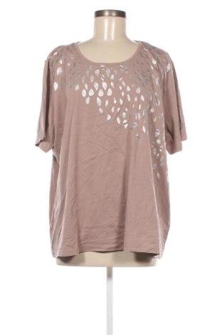 Γυναικείο t-shirt, Μέγεθος 3XL, Χρώμα  Μπέζ, Τιμή 4,82 €