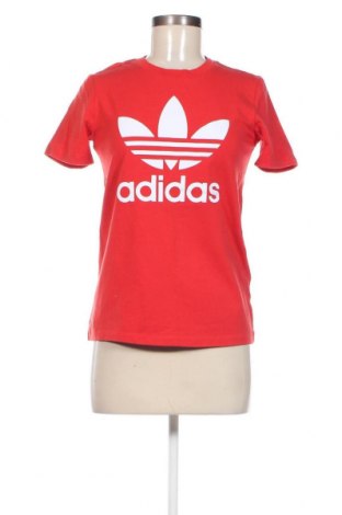 Γυναικείο t-shirt Adidas Originals, Μέγεθος XS, Χρώμα Κόκκινο, Τιμή 25,06 €