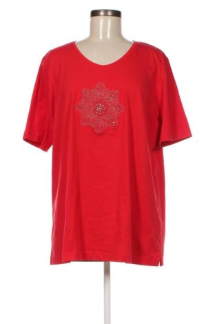 Damen T-Shirt Big & Chic, Größe XXL, Farbe Rot, Preis 9,05 €