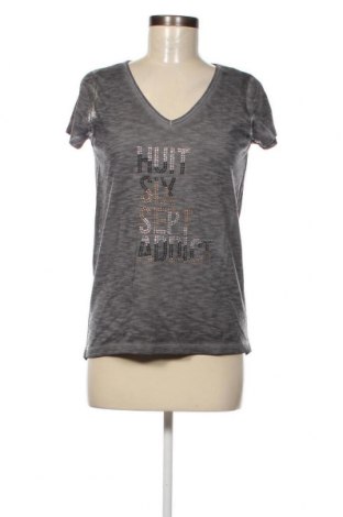 Γυναικείο t-shirt Huit Six Sept, Μέγεθος XS, Χρώμα Γκρί, Τιμή 17,01 €