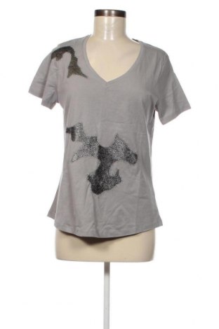 Γυναικείο t-shirt Lauren Vidal, Μέγεθος M, Χρώμα Γκρί, Τιμή 24,82 €