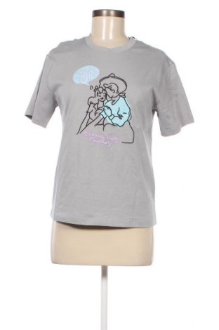 Γυναικείο t-shirt Lee, Μέγεθος XS, Χρώμα Γκρί, Τιμή 11,36 €