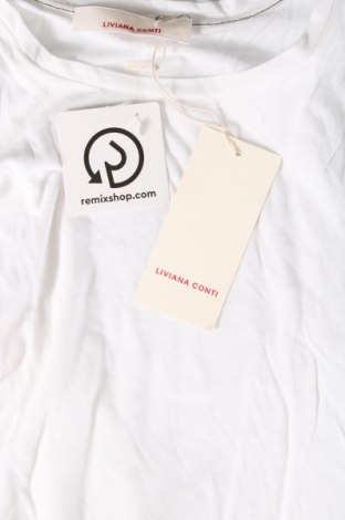 Γυναικείο t-shirt Liviana Conti, Μέγεθος M, Χρώμα Λευκό, Τιμή 11,22 €